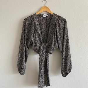 Cropped Wrapped Top from Princess Polly